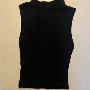 Zara Ribbed Mock Neck Tank